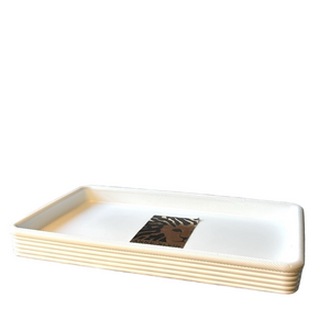 Anne Klein Home Modern White Rectangular Tray NEW